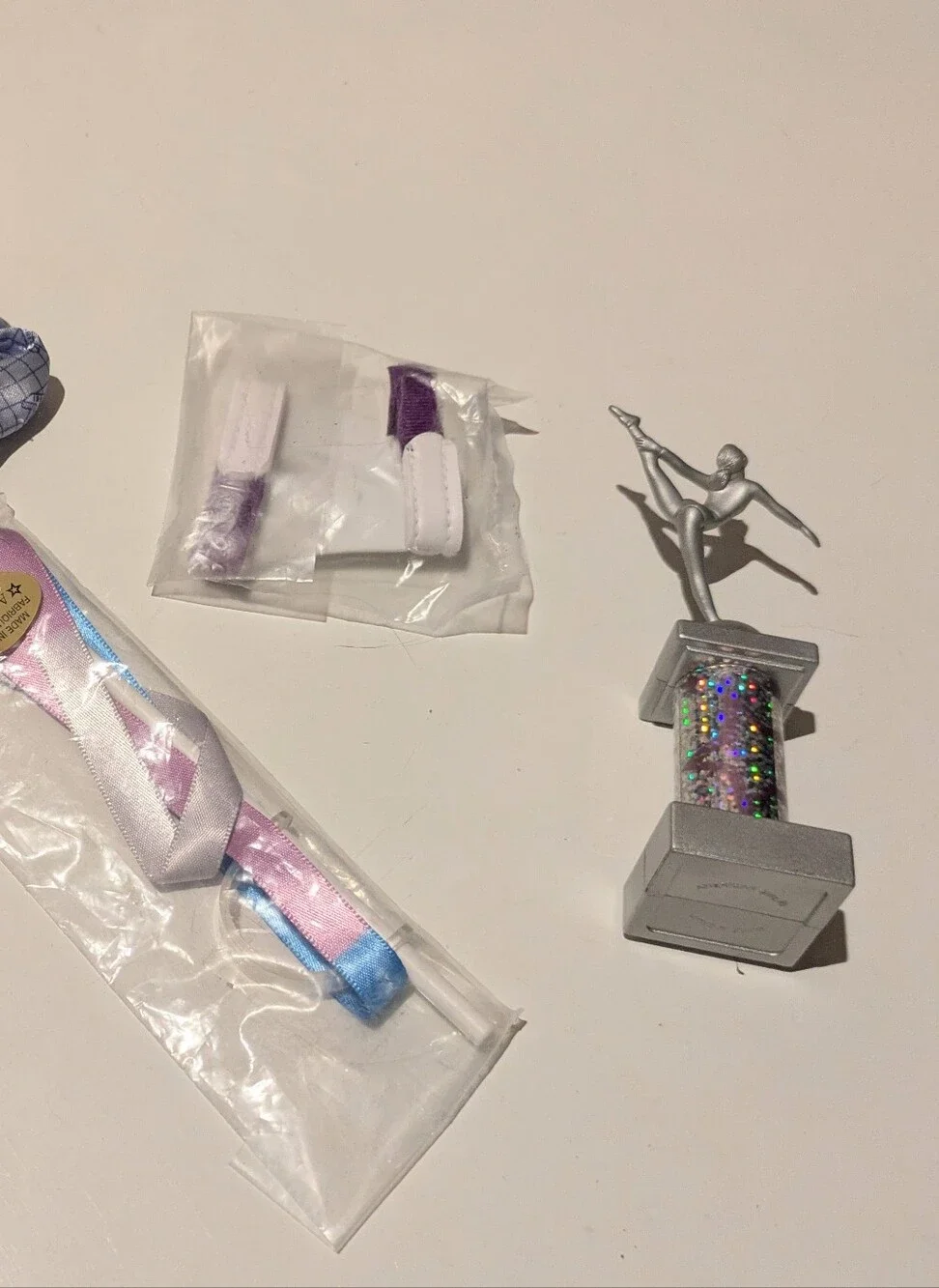 American Girl 10 Piece Gymnastics Set with Balance Bar, Trophy, McKenna Items +